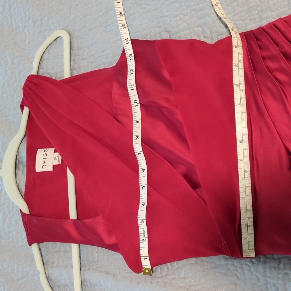 Reiss Hermione Red Dress XS 0 - Picture 6 of 9